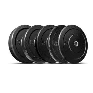 Custom fitness power training gym competition rubber color bumper barbell weight lifting plates